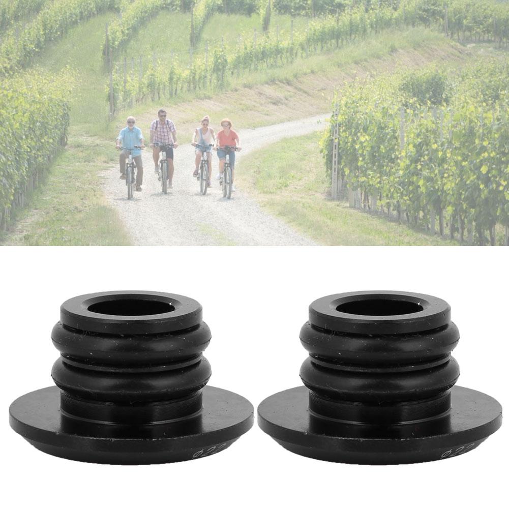 1 Pair Aluminum Alloy Road Bike   Handlebar Handle Grip Bar End Plug   Parts(gold)