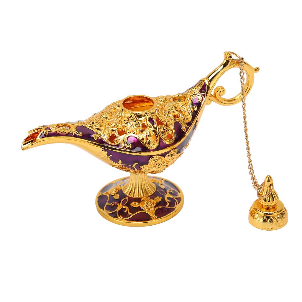 Arabian Lamp Wedding Party Vintage Zinc Alloy Legend Wishing Light Costume Party Decoration Gold