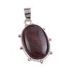 Natural Mahogany Red Obsidian 925 Solid Sterling Silver Gift Pendant 1.5" Y5s03