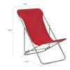Beach Chair - vidaXL - Foldable - Steel - Oxford Fabric - 2 Pcs