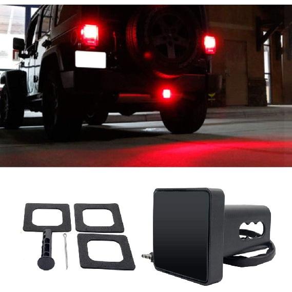Smoked Lens 15-LED Brake Light Trailer Hitch Cover Fit Towing & Hauling 2
