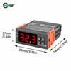 G7116F Digital Temperature Controller Thermostat Thermoregulator incubator Relay Heating Cooling  -11℃~111℃ DC 11V/11V/11A/ 11A
