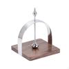 Tissue Holder with Wooden Base Tabletop Napkin Stainless Steel Flat