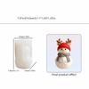 Flexible Chocolate Mold 3D Christmas Snowman Baking Mold Cute Candle Silicone Mold  DIY Making