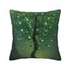 Magic Green Tree Square Pillowcase Cushion Cover Pillow Case Throw Pillow Cover for Home Sofa Living Room