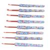 8pcs Crochet Hooks Ergonomic Design Comfortable Handle Easy Identification Compact Portable Knitting Supplies