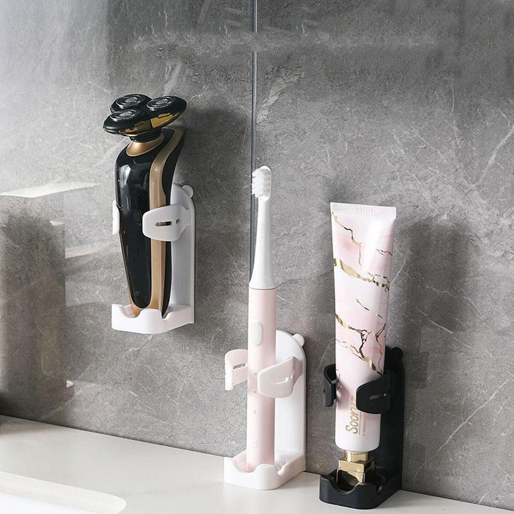 Non Perforated Razor Holder Plastic Electric Toothbrush Holder  for Bathroom