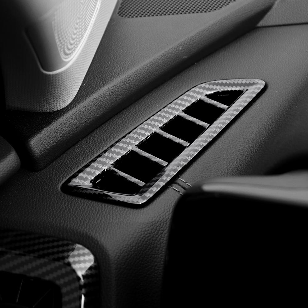 For Kia Sorento MQ4 2021-2023 2PCS Carbon Fiber Front Upper Vent Cover Trim Interior Accessories LHDGood product