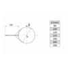 1pcs Wall Support Clamp With Screw Chimney Flue Wall Support Clamp With Screw 50-200mm Stainless Steel Clamp Hardware Clamps