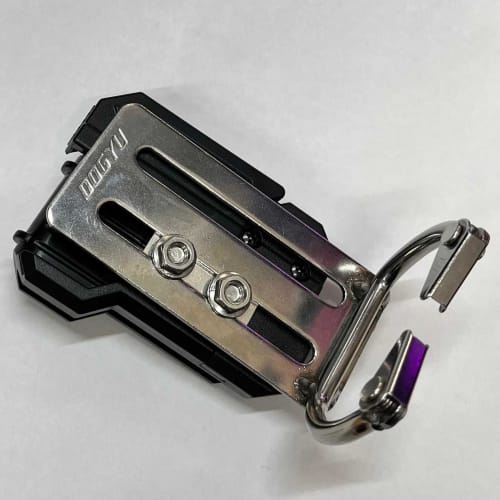 Male fittings for one-touch tool holders, compatible with slim holders (machined aluminum, 2 pieces)