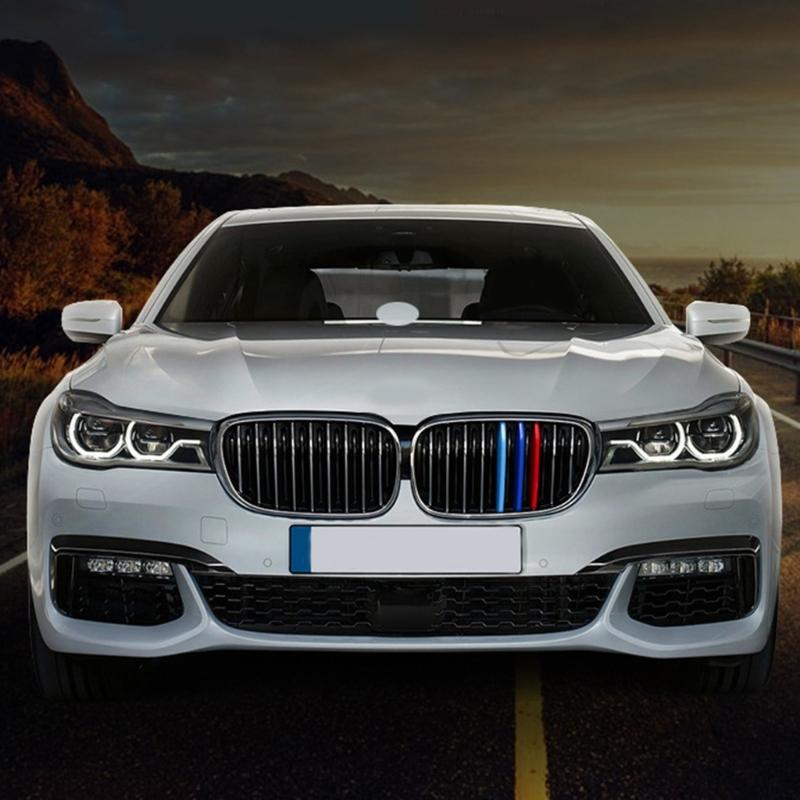 Clip In Front Grille Inserts 3 Colors Trims Strips Grills Cover Grill Cover Clip for 3/4/5/6/7Series Accessories Durable