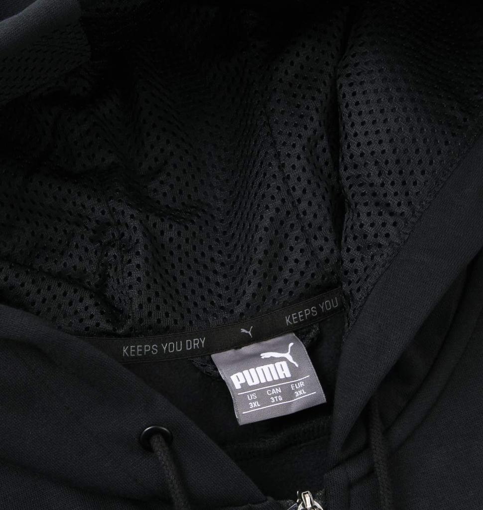Large Size Modern Sports Full Zip Hoodie 1011788310 Cotton Black Japan 2XL to Japanese size [PUMA] Men's (equivalent 3L)