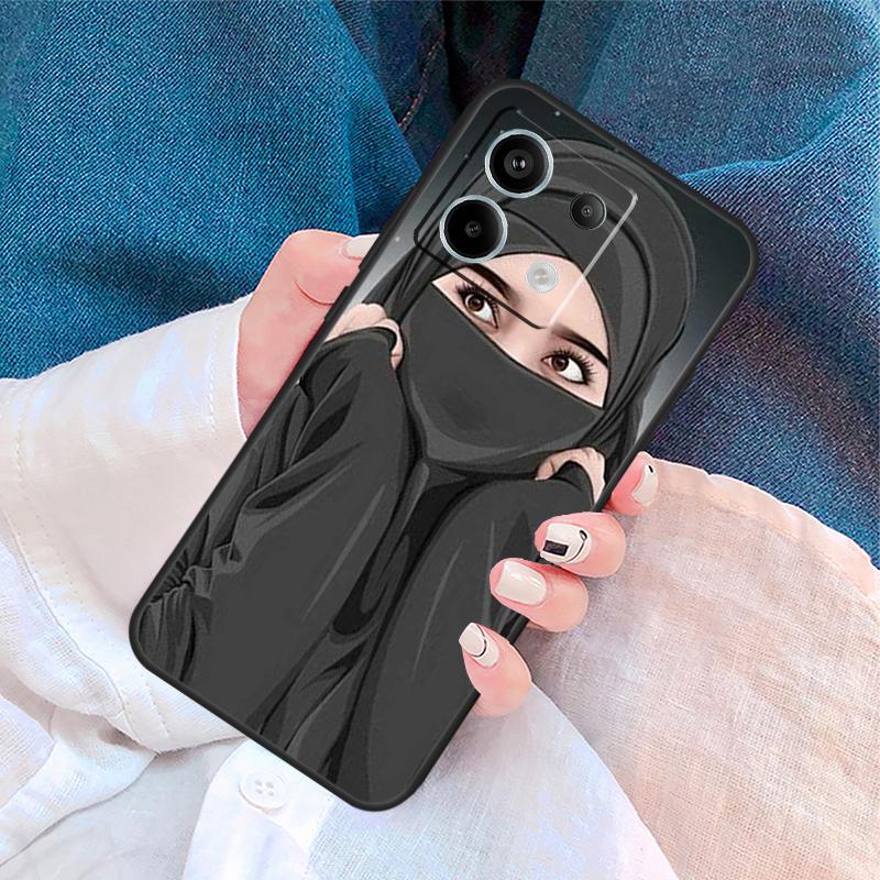 Islamic Hijab Girl Queen Cover For Xiaomi Redmi Note 13 12 11 9 10 14 Pro 9S 10S 11S 12S Redmi 14C 10C 12C 13C Case