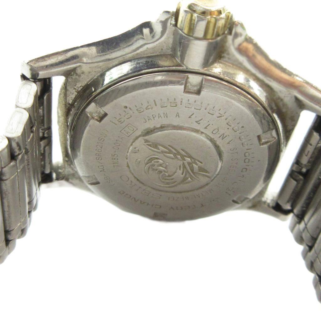 Seiko SEIKO SCUBA Quartz Watch with Calendar and Silver Color 7N85-001A Date, GY18 /MQ Men's