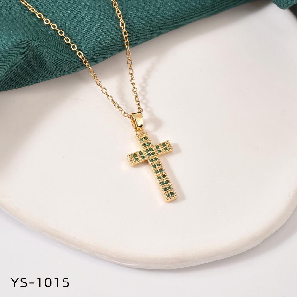 Fashion Trendy Titanium Steel Cross Necklace Women Luxury Versatile Accessory