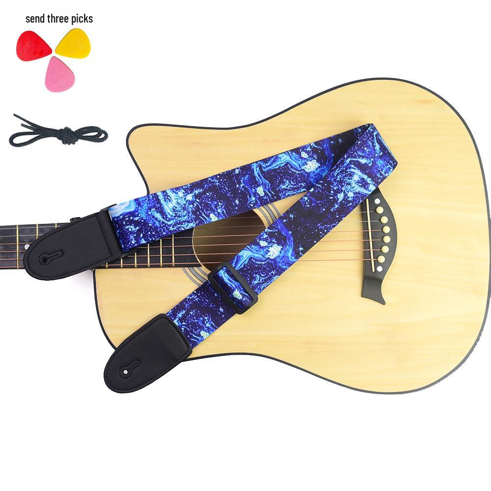 Ethnic Style Polyester Guitar & Bass Strap 86-138cm Length