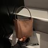 Autumn and winter new niche matte large-capacity shoulder women's bag simple and versatile high-end bucket bag