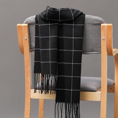 Cachecol masculino de inverno, cachecol de cashmere quente, casual, pashmina, lenço de pescoço, borla, xale empresarial, envoltório
