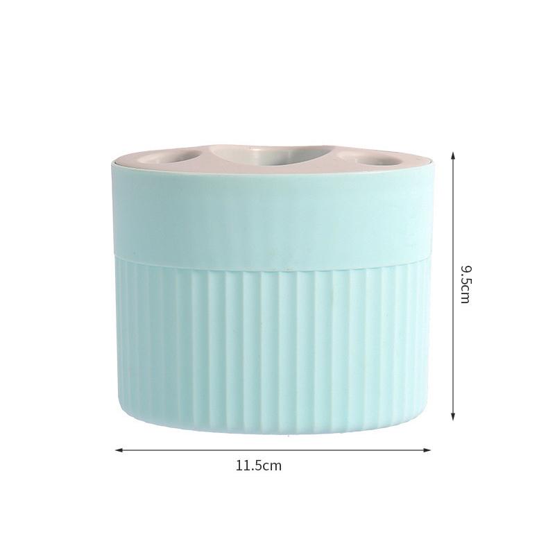 1Pc Simple And Stylish Plastic Toothbrush And Toothpaste Organizer - Freestanding Toothbrush Holder For Bathroom Accessories