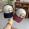 Spring and Summer New Cartoon Style Cute Doll Print Mesh Color Matching Cap Young Babes Baseball Cap Women
