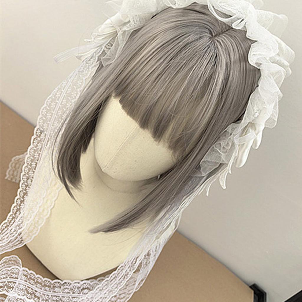 Gothic Punk Lace Bowknot Headband With Crosses Wing Designs Hair Accessory for Women Girls Cosplay Event Outfits