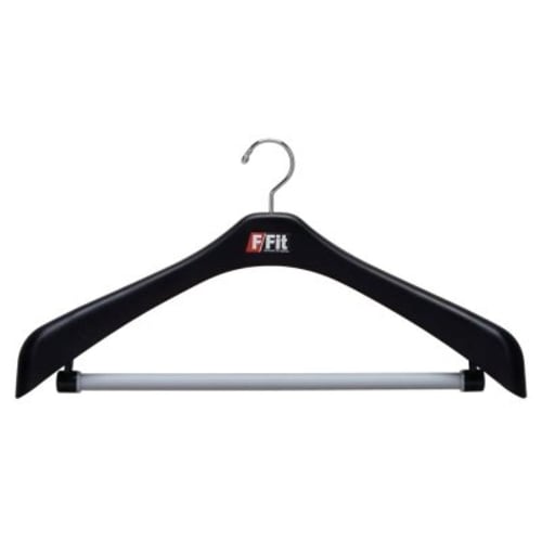 F-Fit Rotating Jacket Hanger, 52cm, Black, Set of 5