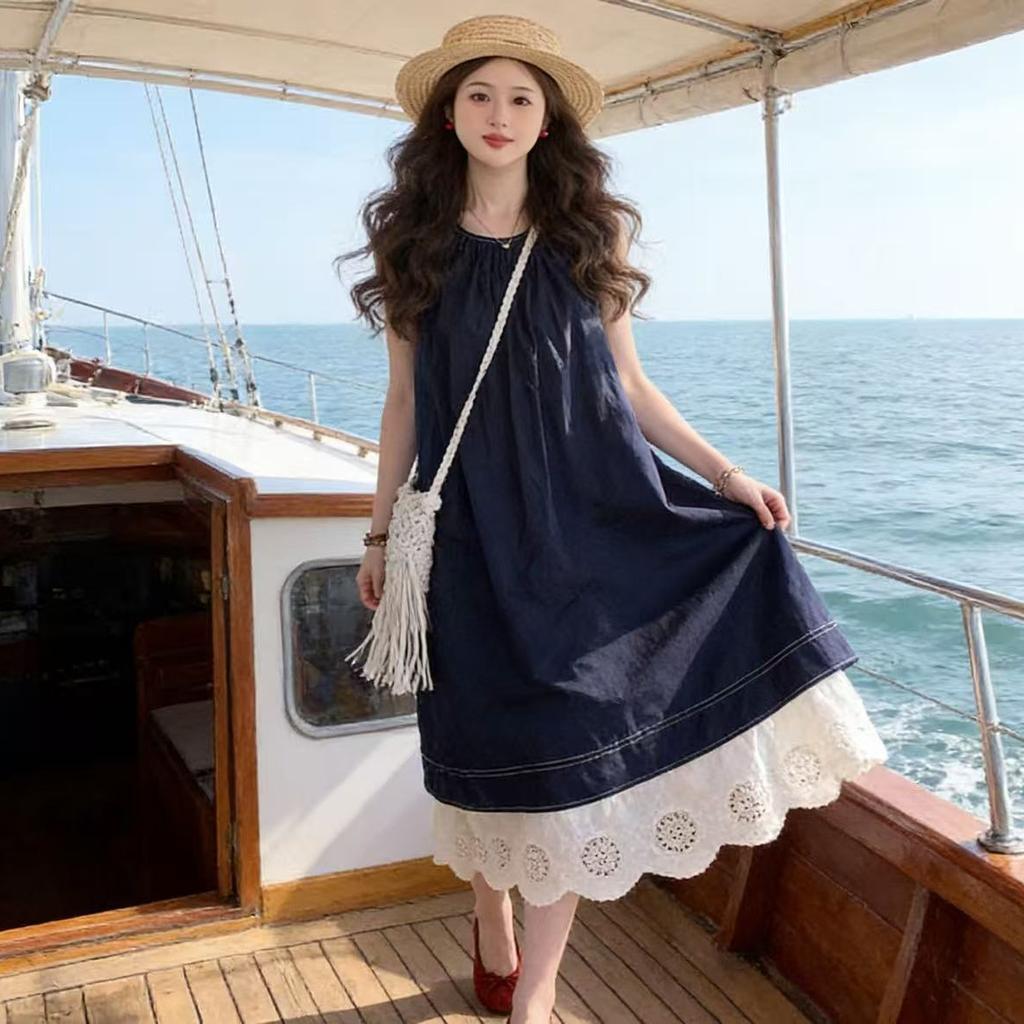 Maternity clothes summer clothes new dresses fashionable trendy mothers wear sleeveless vest skirts during pregnancy summer long