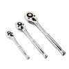 3Pcs Ratchet Wrench 3/8inch 1/2inch 1/4inch Socket Wrench Quick Releases Ratchet Wrench Extension for Automotive Repair