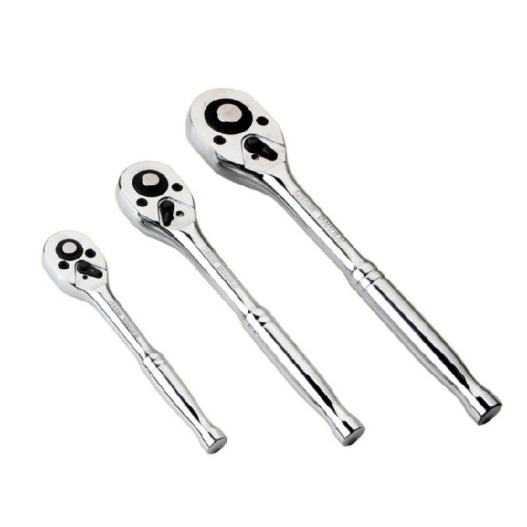 3Pcs Ratchet Wrench 3/8inch 1/2inch 1/4inch Socket Wrench Quick Releases Ratchet Wrench Extension for Automotive Repair