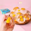 Clear Double Yolk Egg Squeeze Toy Simulation Prank Gadget Drop Resistant Stress Relief Decor