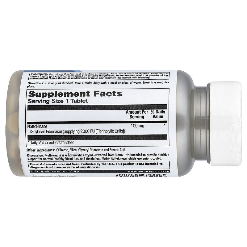 Nattokinase, 100 mg, 30 Tablets