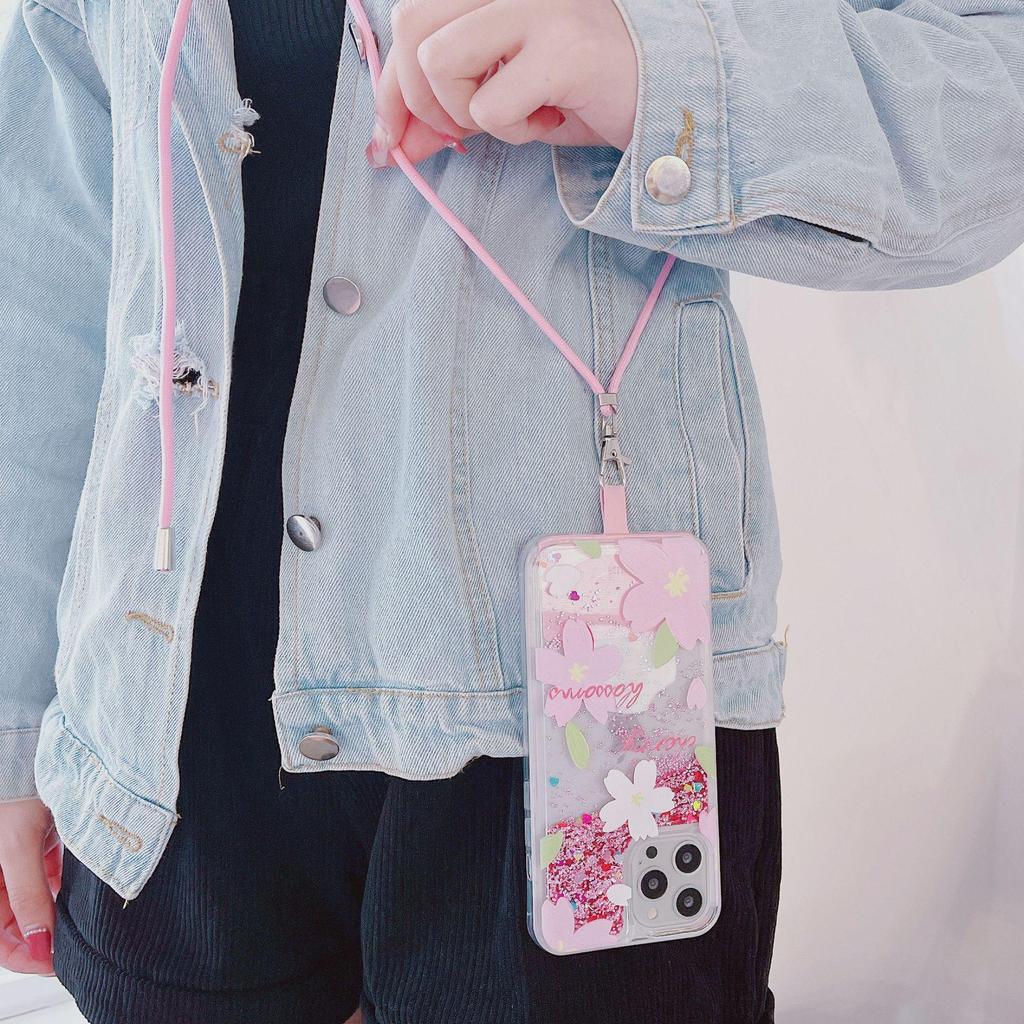 Mobile Phone Lanyard Neck/Crossbody/Wrist Strap with Clip and ID Holder - Anti-Lost Woven Design