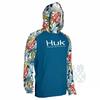 Costum de pescuit HUK pentru bărbați, transfrontalier, cu uscare rapidă, mască de praf și protecție UV, costum de pescuit ușor cu glugă, mătase de gheață