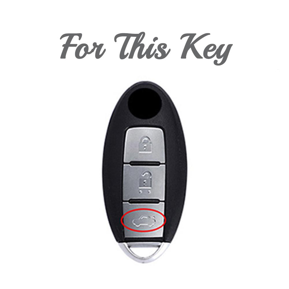 TPU 3 Buttoons Car Key Case Cover For Nissan Leaf Micra Qashqai J11 J10 X Trail T32 Versa Note Patrol Key Fob Cover Accessories