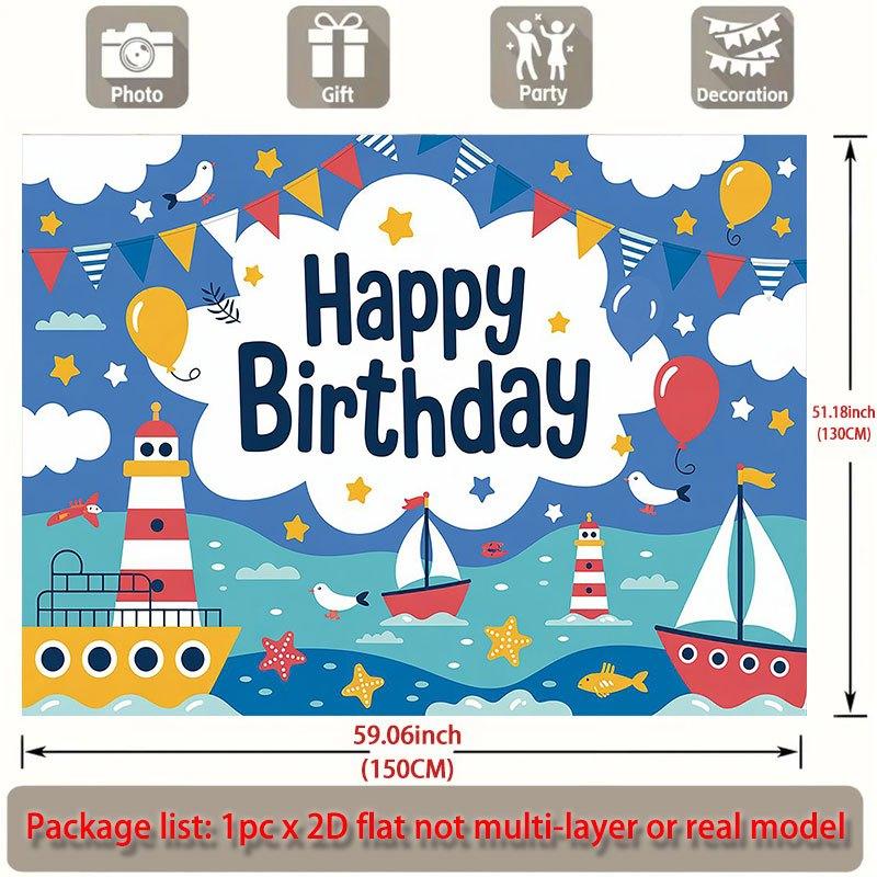 Party Backdrop Flat Nautical Events Wedding Coming Ceremony Four Seasons Entryway Photo Background Decor Front Door Decor