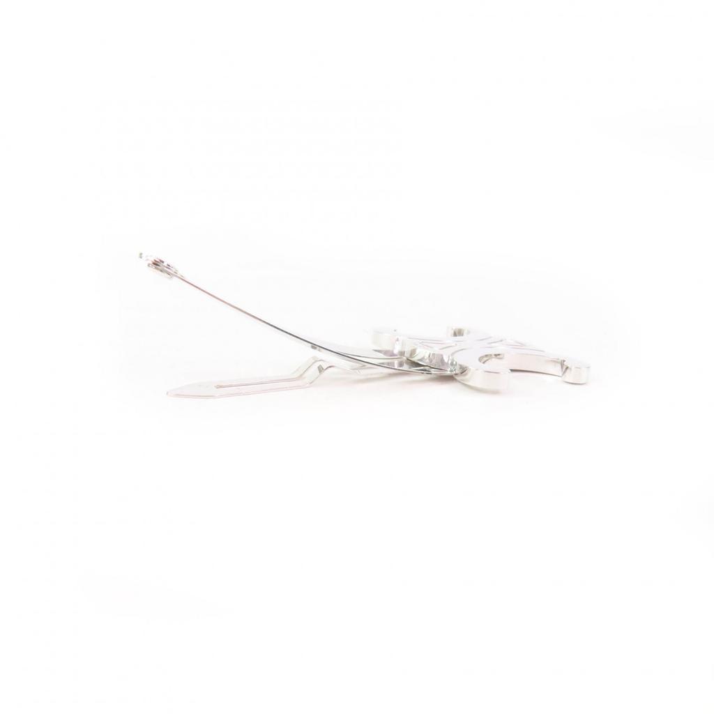Excellent accessoire de cheveux CELINE Pince à cheveux logo Triomphe Argent Femme Occasion
