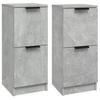 Sideboards 2 pcs Concrete Grey 30 x 30 x 70 cm Particleboard