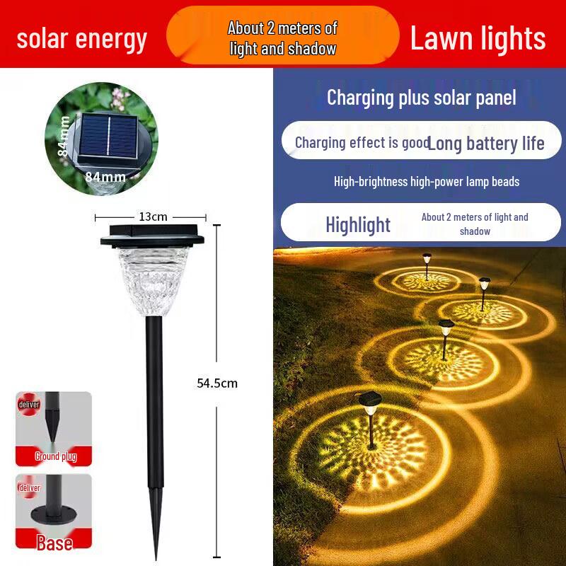 

Solar Garden Pathway Lights - Dreamy Outdoor Landscape Decoration Single Warm Light