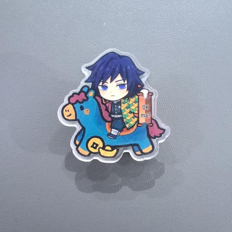 Year of the Horse Demon Slayer Cartoon Acrylic Double-Sided Tomioka Giyu Folder Clip