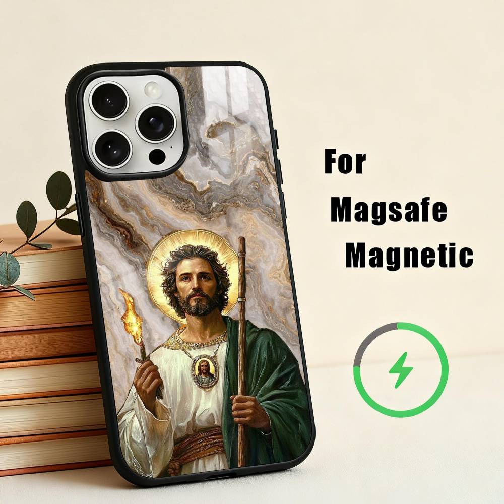 S-San-N J-Judas T-Tadeo-O ART Phone Case For iPhone 17,16,15,14,13,12,Plus,Pro,Max for Magsafe Magnetic Wireless Charging