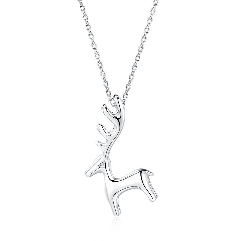 Yilu You Naszyjnik Damski Modny Łańcuszek na Obojczyk Wisiorek Jelenia Akcesoria Studenckie