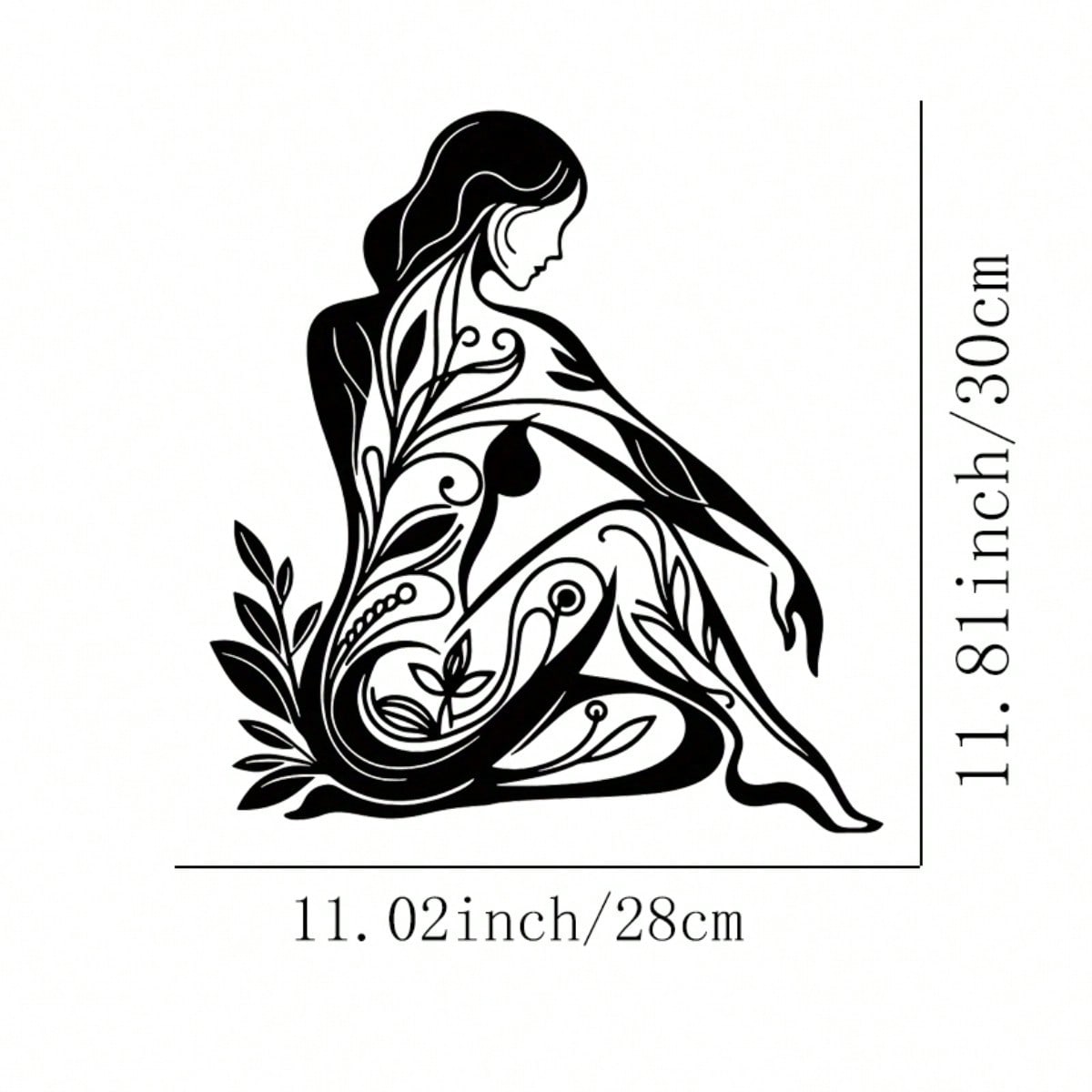 

Iron Wall Decor Female Silhouette Art Mother Day Gift Home Decor різнокольоровий