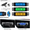Car Air Vent Digital Clock Thermometer LCD Display Temperature Gauge