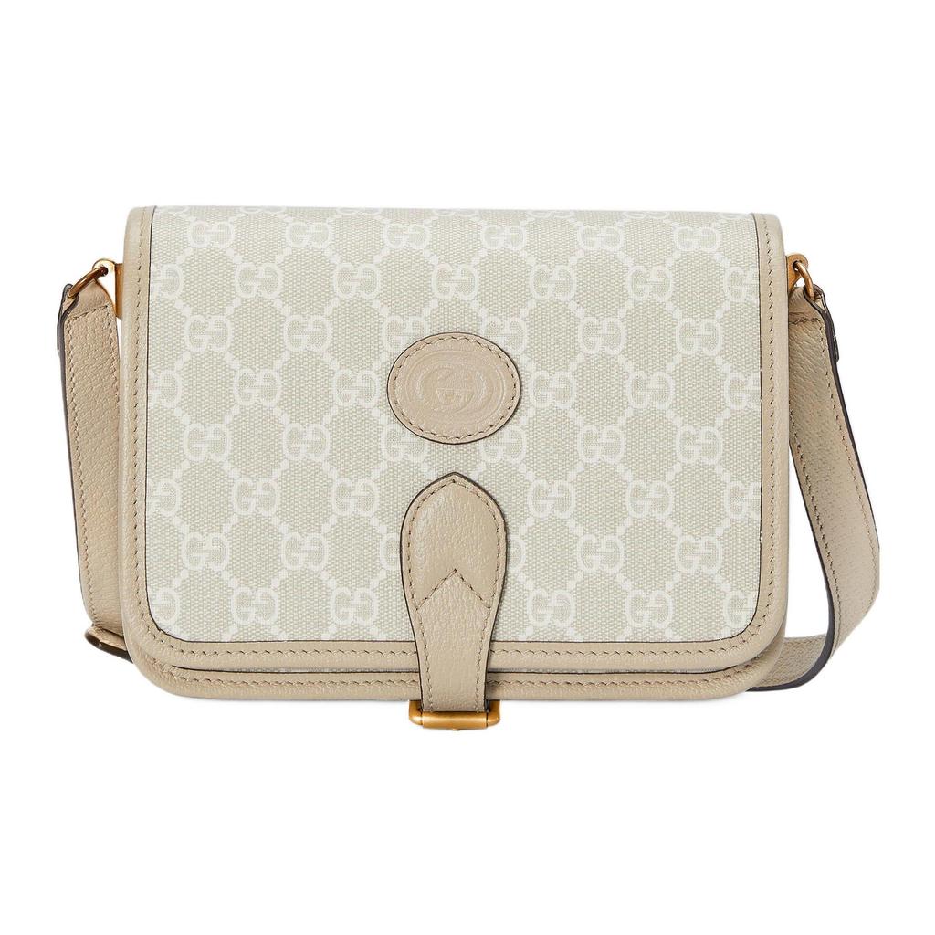 Gucci GG Supreme Mini Crossbody Bag Beige Leather 671620-UULBT-9683
