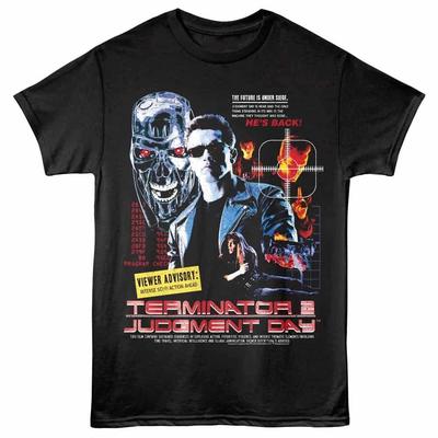 Terminator 2 Rada dla Widzów Męska Koszulka