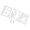 3 Pezzi Pannelli Luce Ombra Motivi Multipli Set Pannello Sfondo Fotografico per Natura Morta da Interno