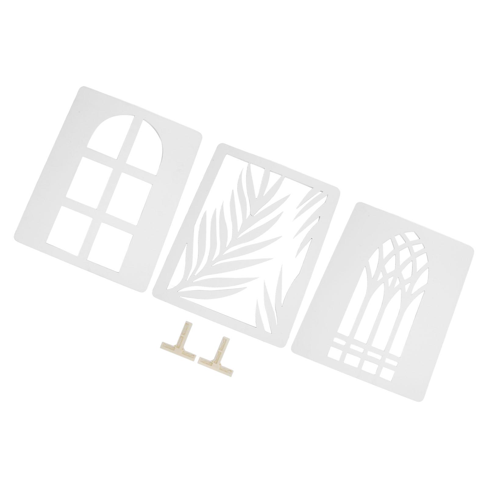 

3PCS Light Shadow Boards Multiple Patterns Photo Background Board Set for Indoor Still Life Portrait Product Photography