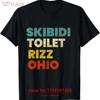 Skibidi Toilet Rizz Ohio T-Shirt Vintage Stilvoll Lässig Dehnbares Oberteil Für Den Alltag Weich Vielseitig Bequem