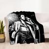 Elvis Presley: Rock Roll Blanket Ultra-Soft Great for Livingroom Sofa Bedding Four Seasons Multipurpose Modern Style Gift for Travel Home Birthdays