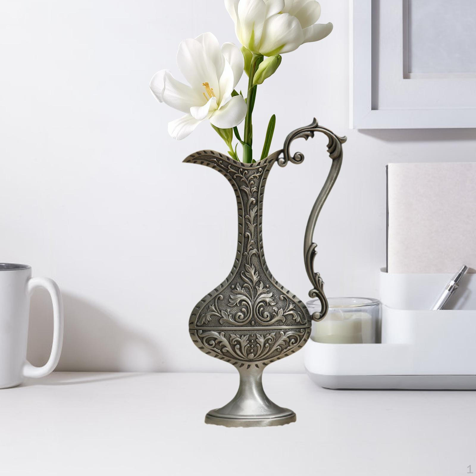 

Ваза для цветов Центр Аксессуары Цинковый сплав Ручка для композиции Декоративный стол для Ancient